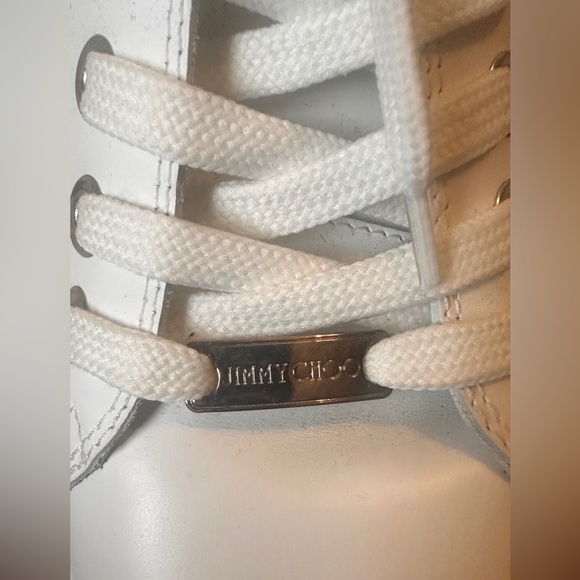 Jimmy Choo | White and Silver Star High tops - Picture 8 of 13